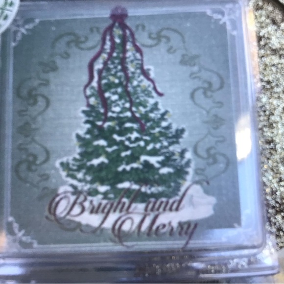 NEW Christmas Stone Coasters w/ Cork Back - Picture 4 of 7